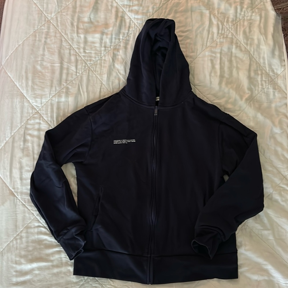 Pangaia navy hoodie